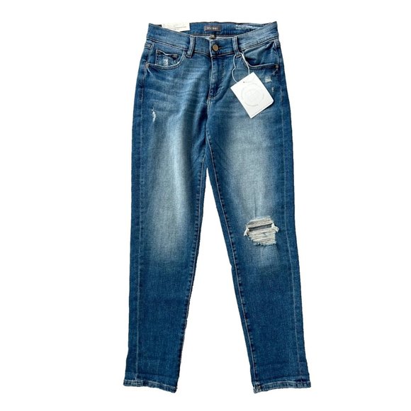 DL1961 Riley Boyfriend Straight Distress Denim Jeans ( 23 ) - Picture 3 of 6